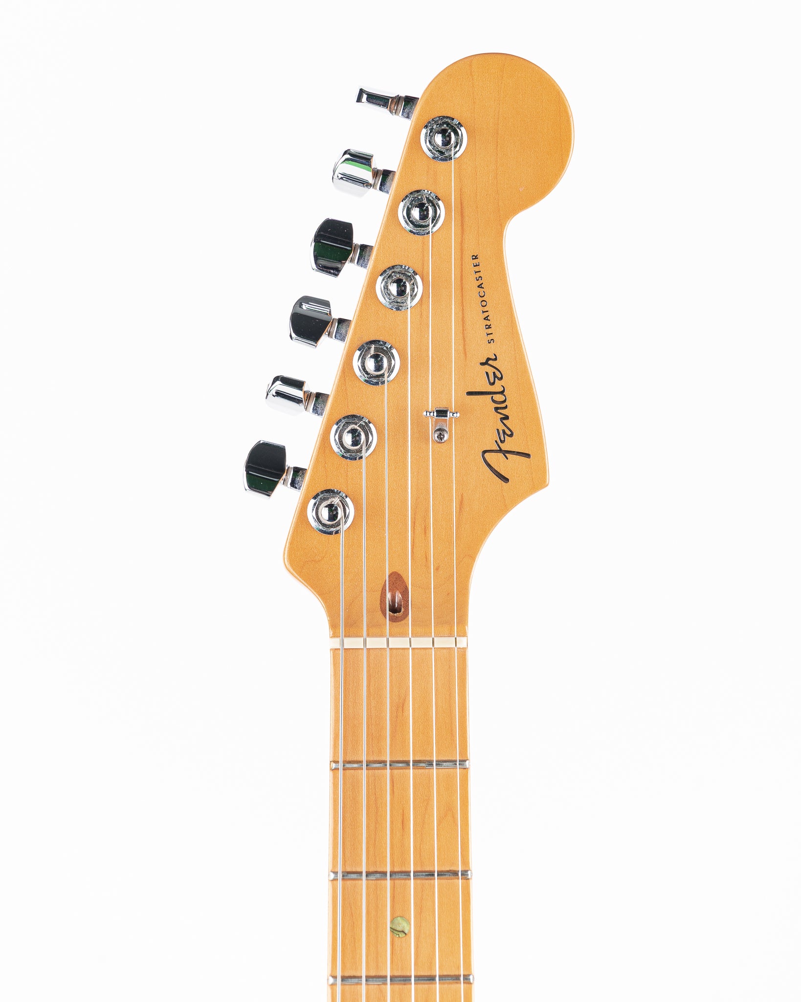 USED 2004 Fender American Deluxe Stratocaster “V-Neck” Electric Guitar - 2-Tone Sunburst with 50th Anniversary Hardshell Case