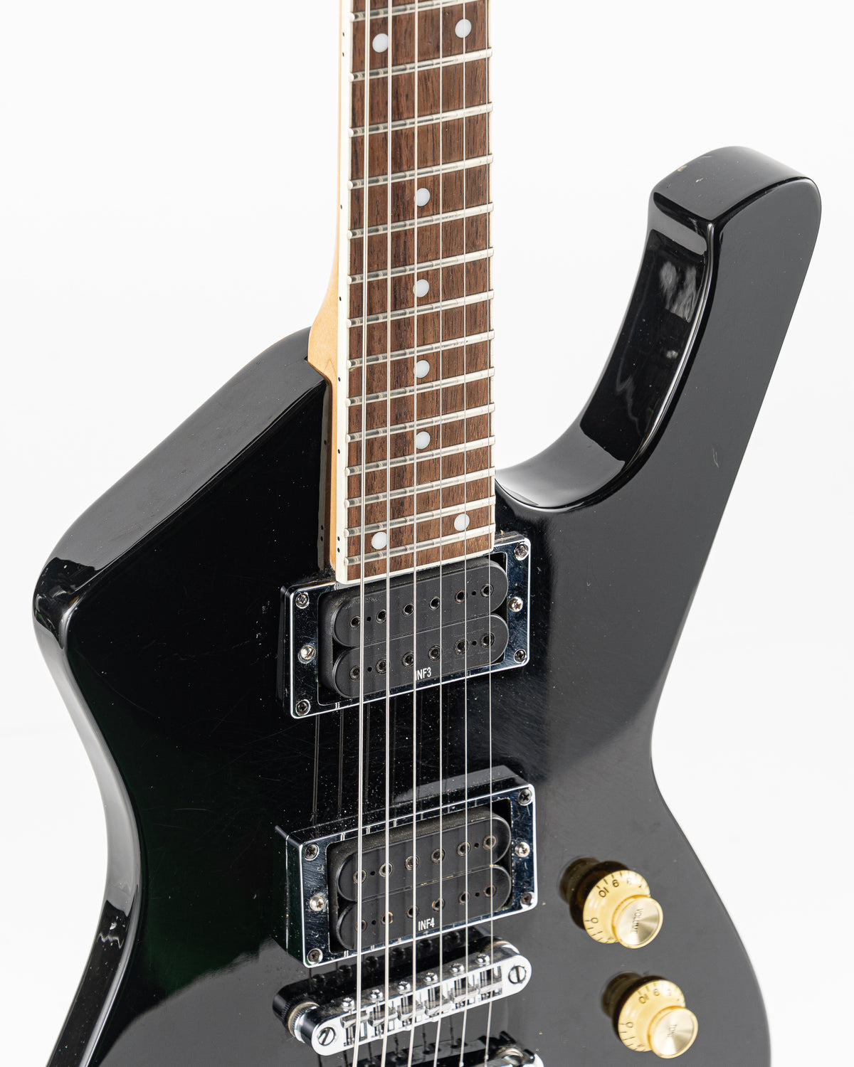 USED 2005 Ibanez ICX-220 Mini Iceman Electric Guitar - Black