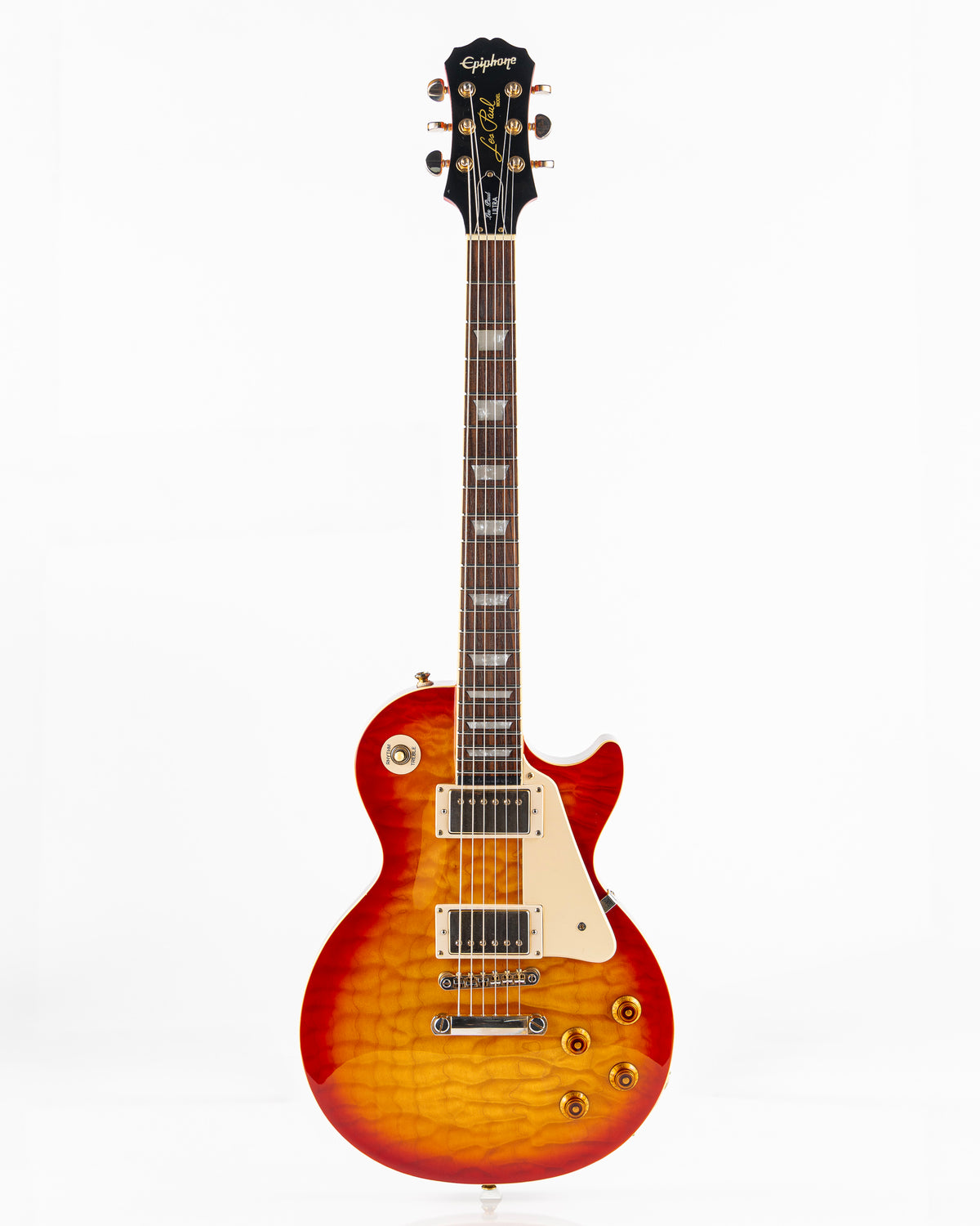 USED 2008 Epiphone Les Paul Ultra II Electric Guitar - Faded Cherry Sunburst
