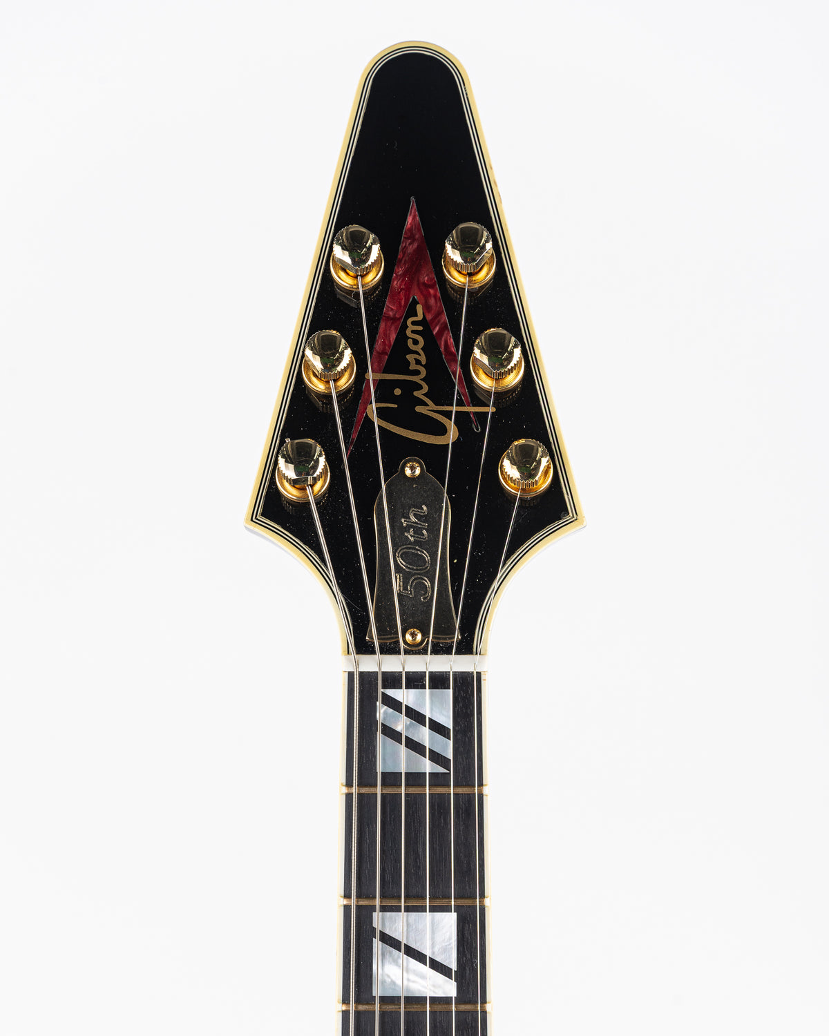 USED 2008 Gibson 50th Anniversary Flying V Electric Guitar - Brimstone Burst with Original Hardshell Case