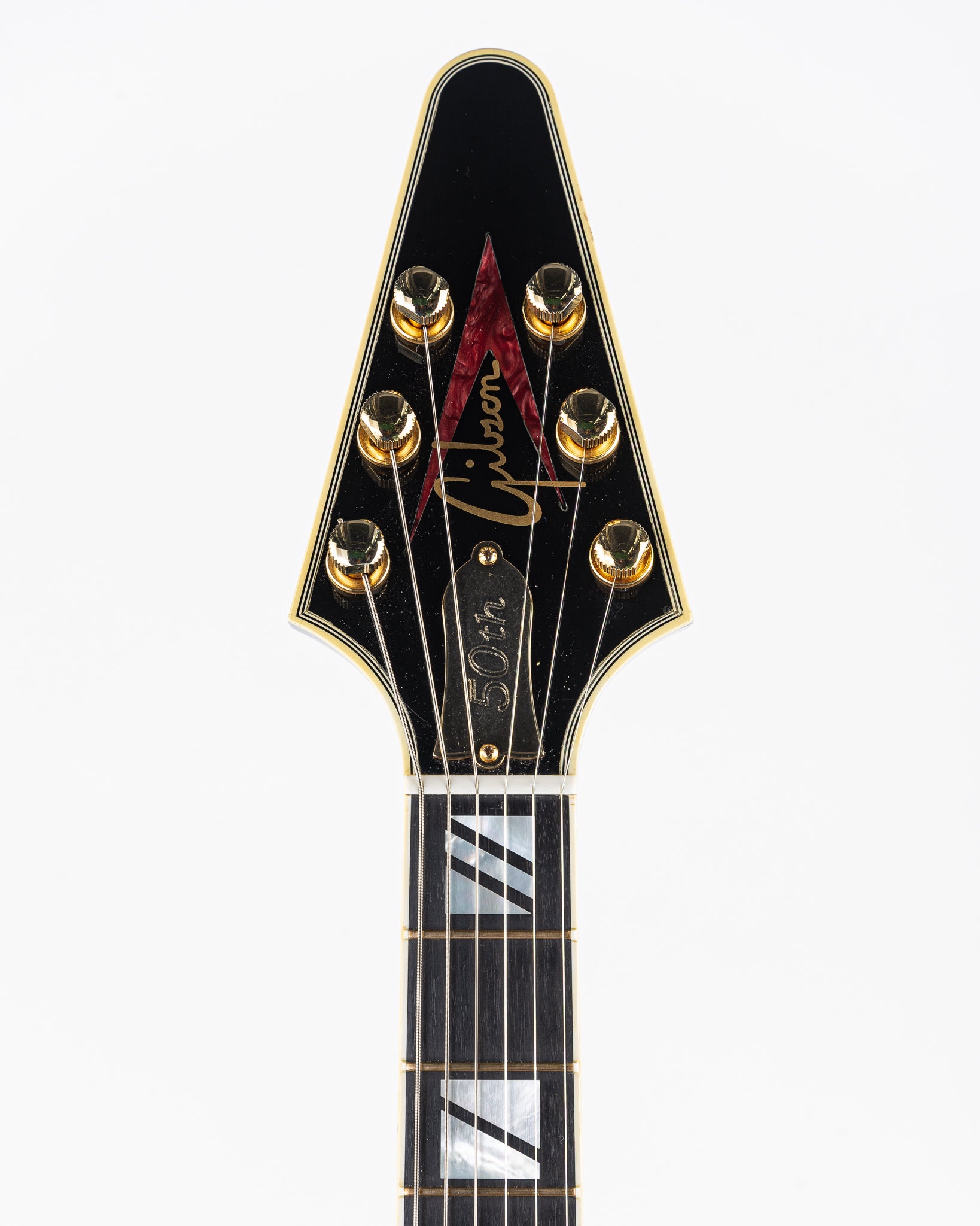 USED 2008 Gibson 50th Anniversary Flying V Electric Guitar - Brimstone Burst with Original Hardshell Case