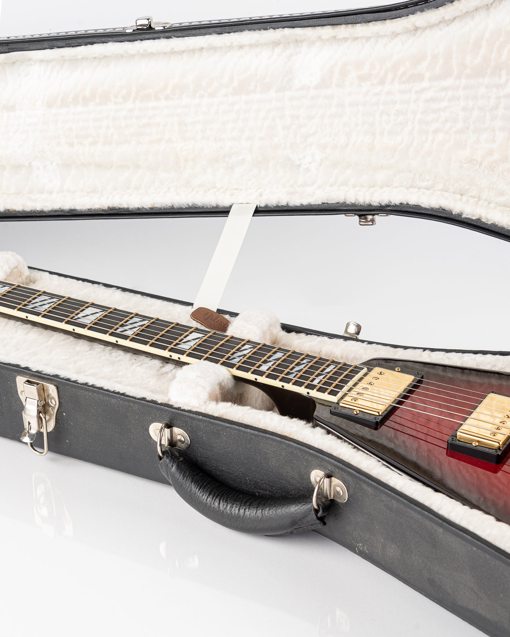USED 2008 Gibson 50th Anniversary Flying V Electric Guitar - Brimstone Burst with Original Hardshell Case
