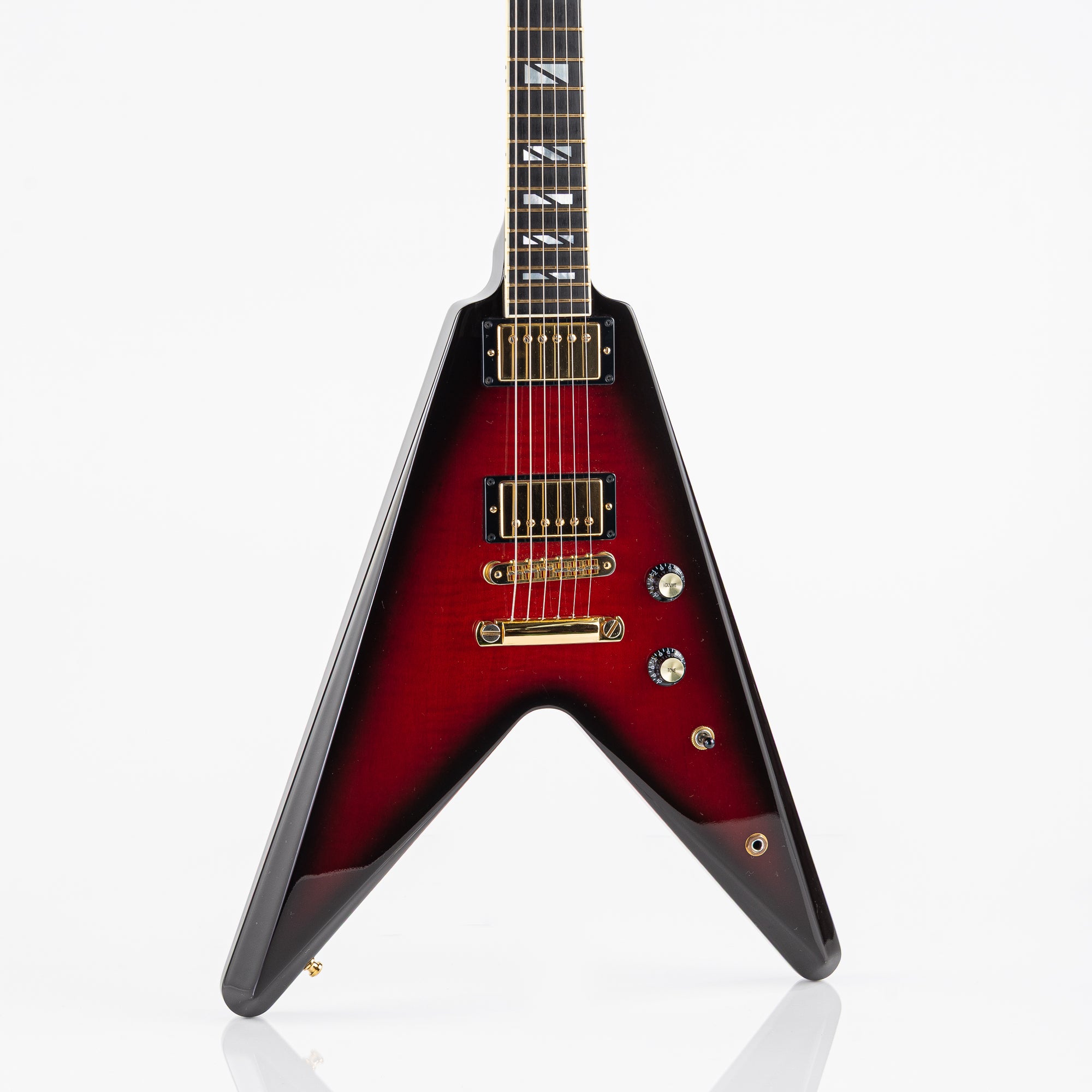 USED 2008 Gibson 50th Anniversary Flying V Electric Guitar - Brimstone Burst with Original Hardshell Case