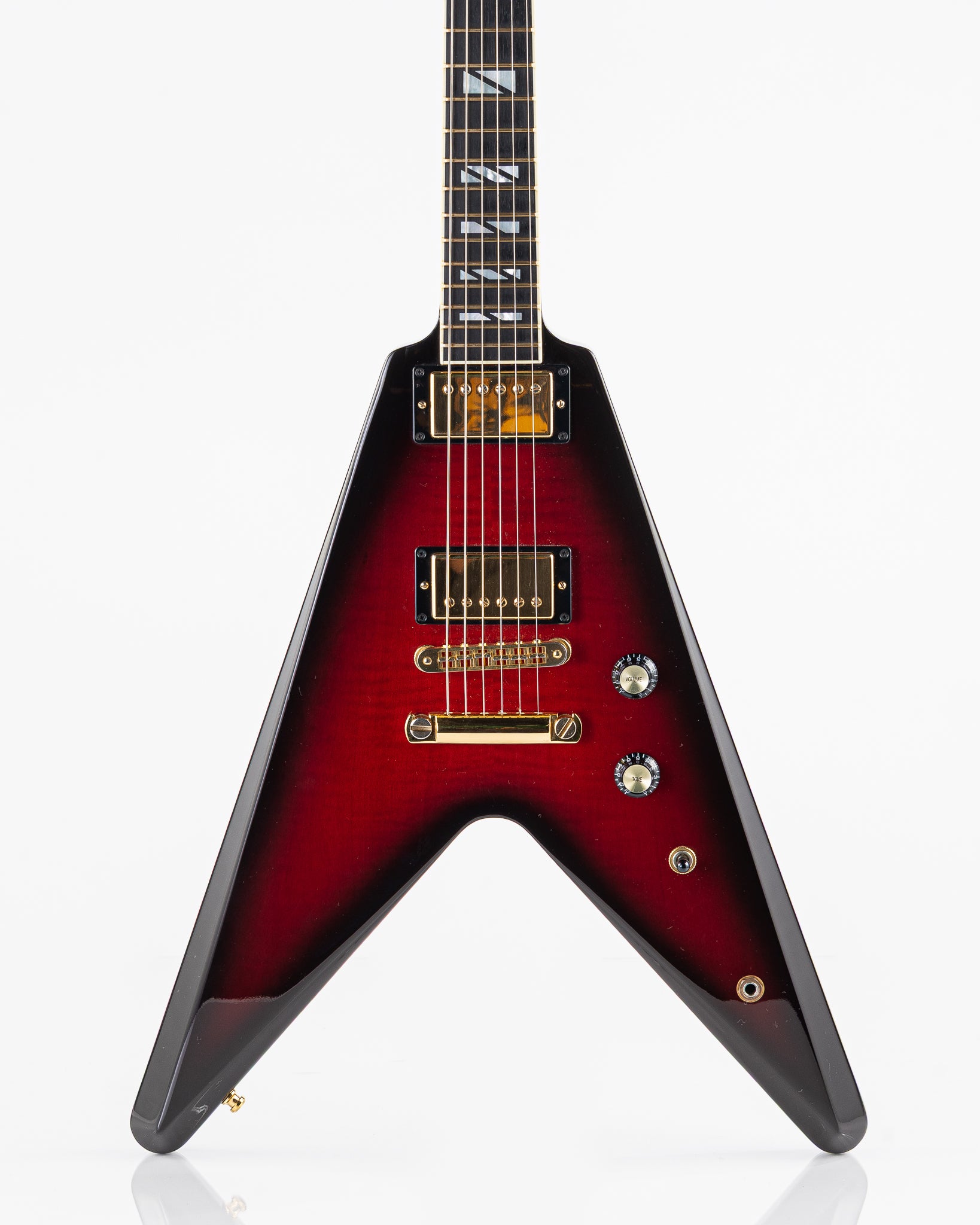 USED 2008 Gibson 50th Anniversary Flying V Electric Guitar - Brimstone Burst with Original Hardshell Case