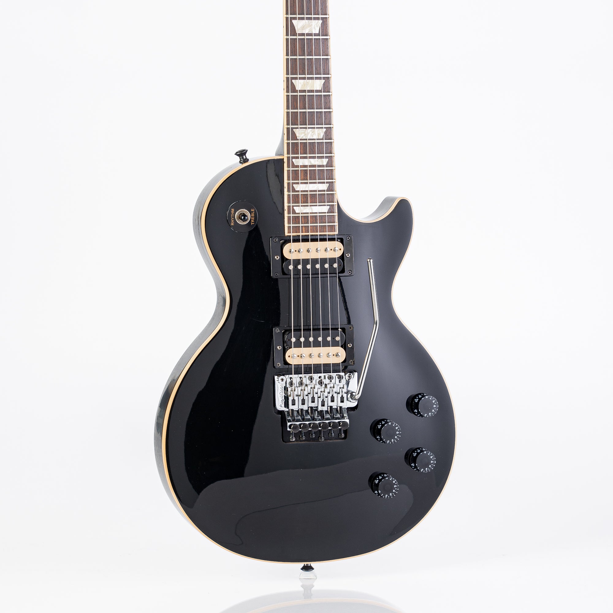 USED 2014 Gibson Les Paul Trad. Pro II Floyd Rose Electric Guitar - Ebony with Hardshell Case