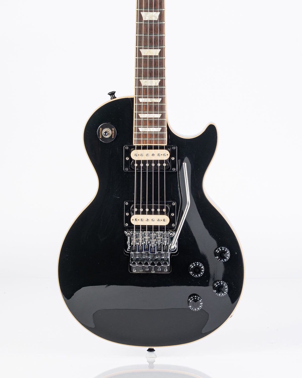 USED 2014 Gibson Les Paul Trad. Pro II Floyd Rose Electric Guitar - Ebony with Hardshell Case