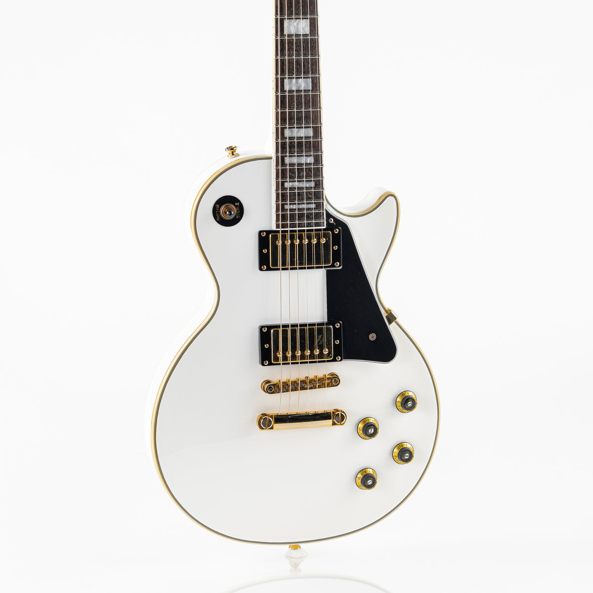 USED 2016 Epiphone Les Paul Custom Pro Electric Guitar - Alpine White