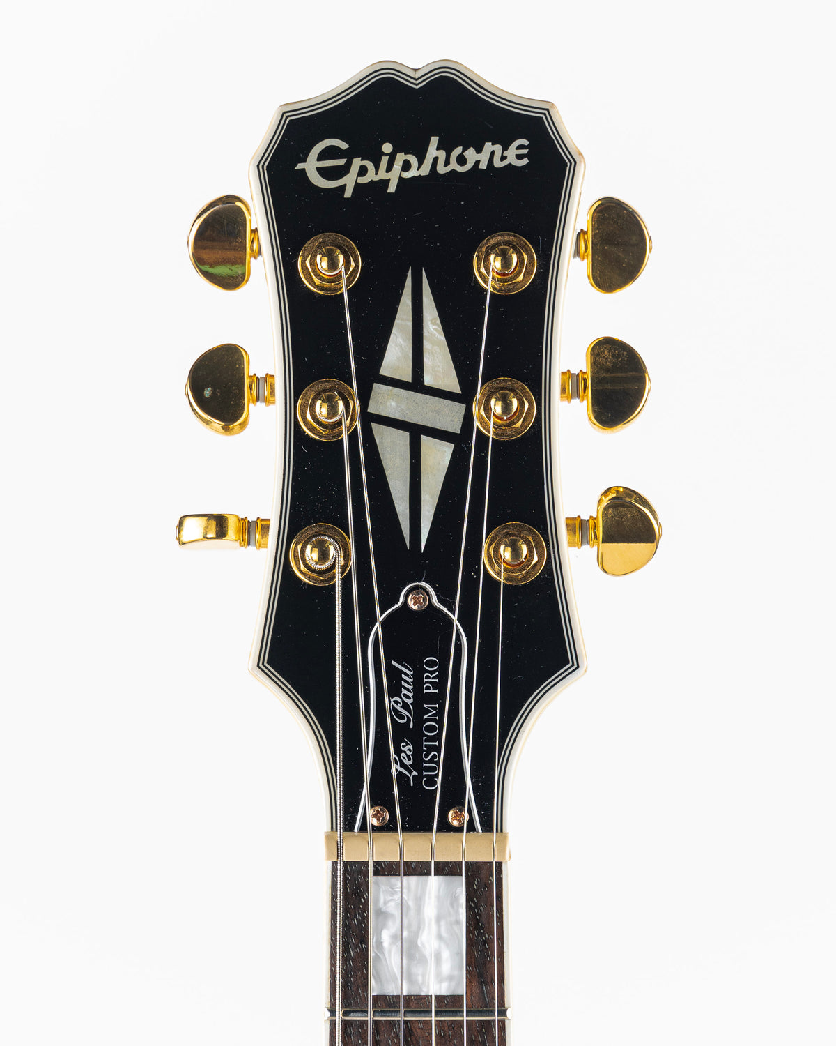 USED 2016 Epiphone Les Paul Custom Pro Electric Guitar - Alpine White