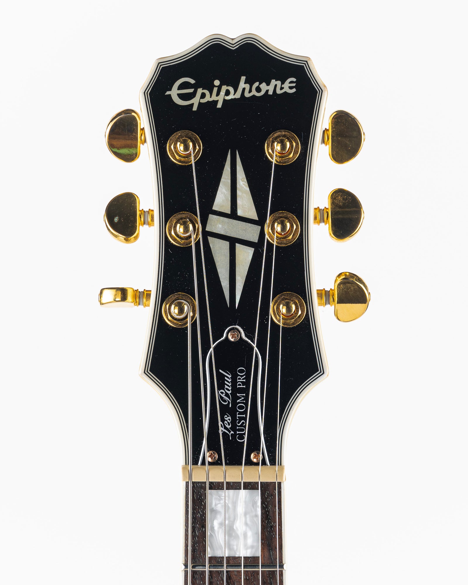 USED 2016 Epiphone Les Paul Custom Pro Electric Guitar - Alpine White