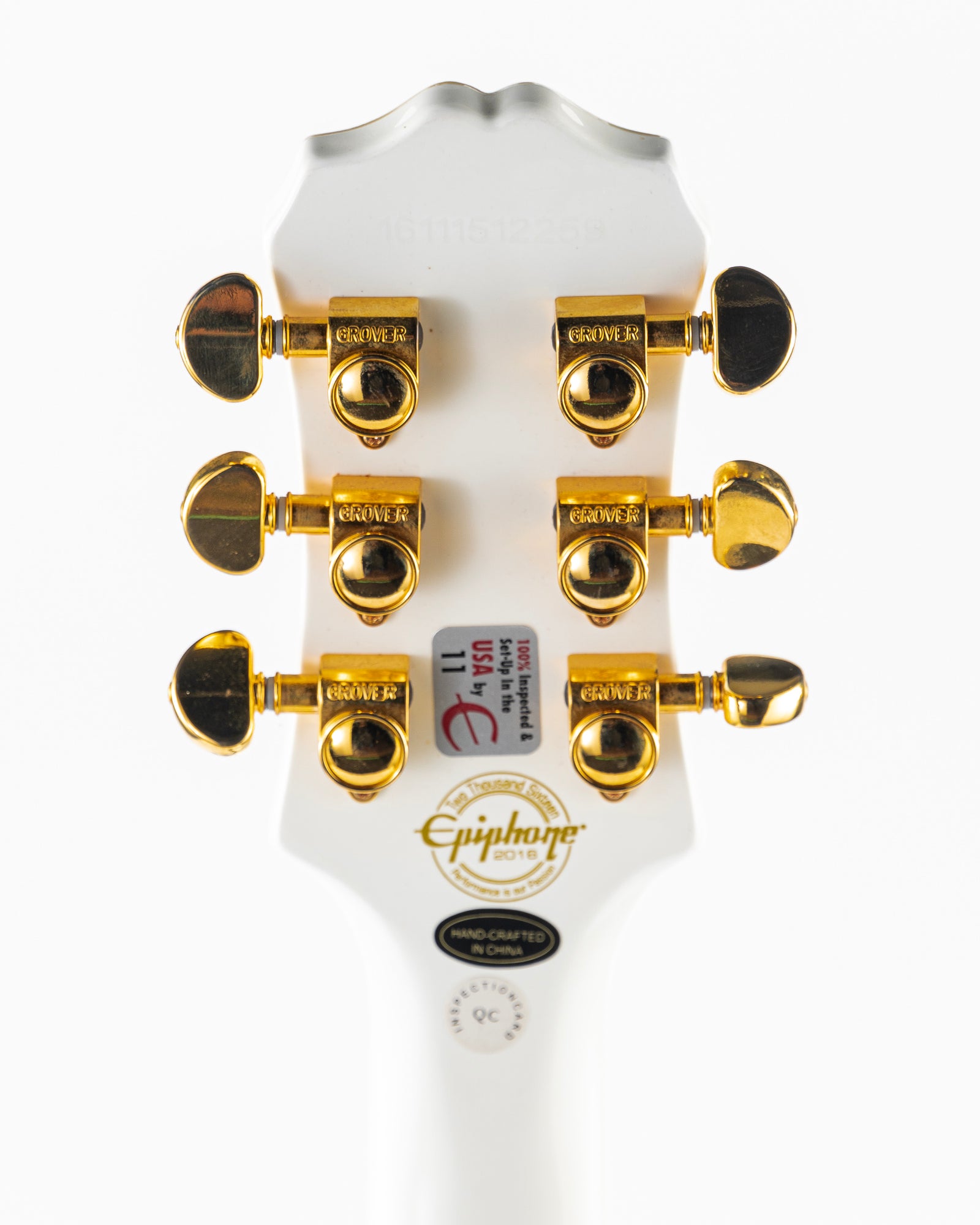 USED 2016 Epiphone Les Paul Custom Pro Electric Guitar - Alpine White