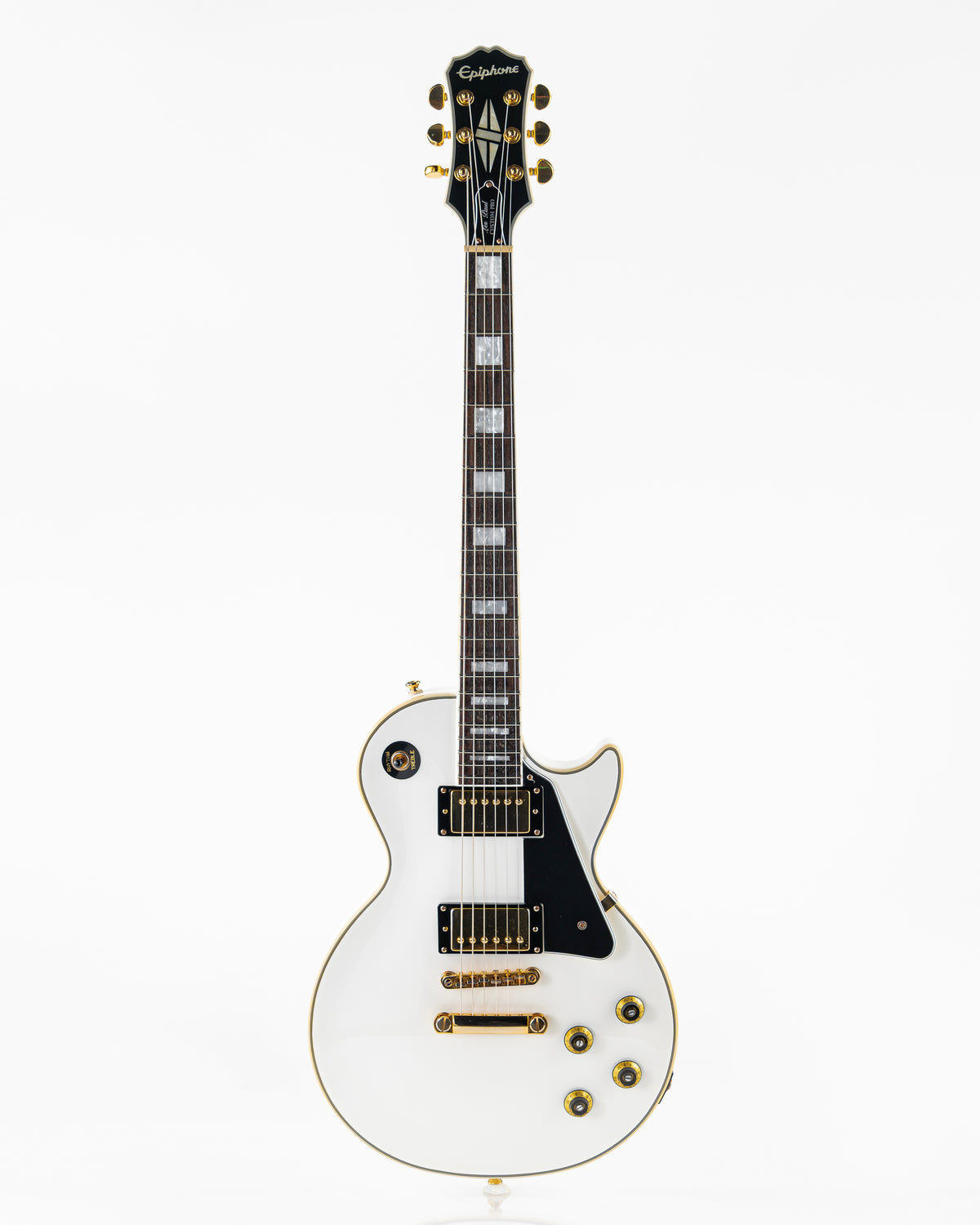 USED 2016 Epiphone Les Paul Custom Pro Electric Guitar - Alpine White