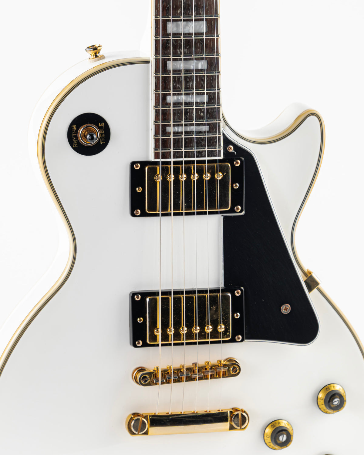 USED 2016 Epiphone Les Paul Custom Pro Electric Guitar - Alpine White