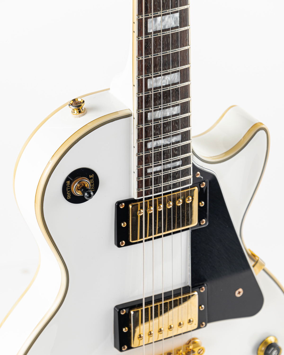 USED 2016 Epiphone Les Paul Custom Pro Electric Guitar - Alpine White