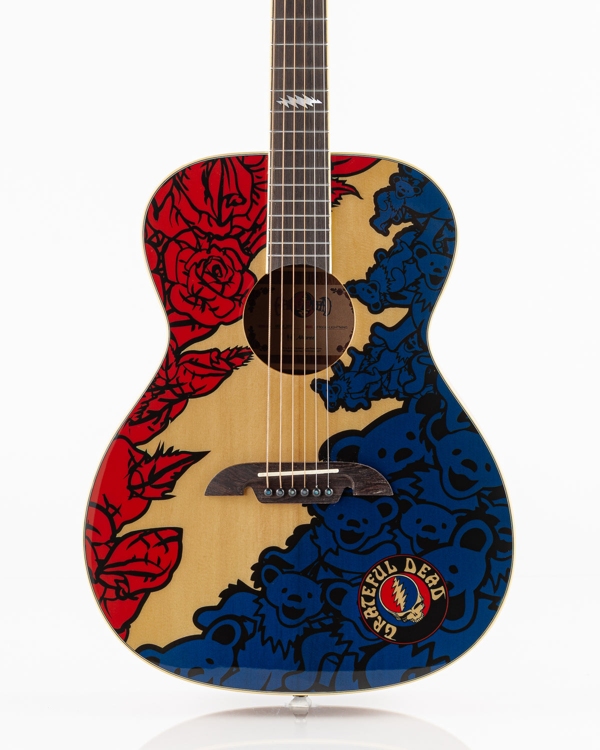 USED 2018 Alvarez AF60GD-Lightning  Grateful Dead Limited Edition 203/400 Acoustic Guitar - Lightning Top with Gig Bag