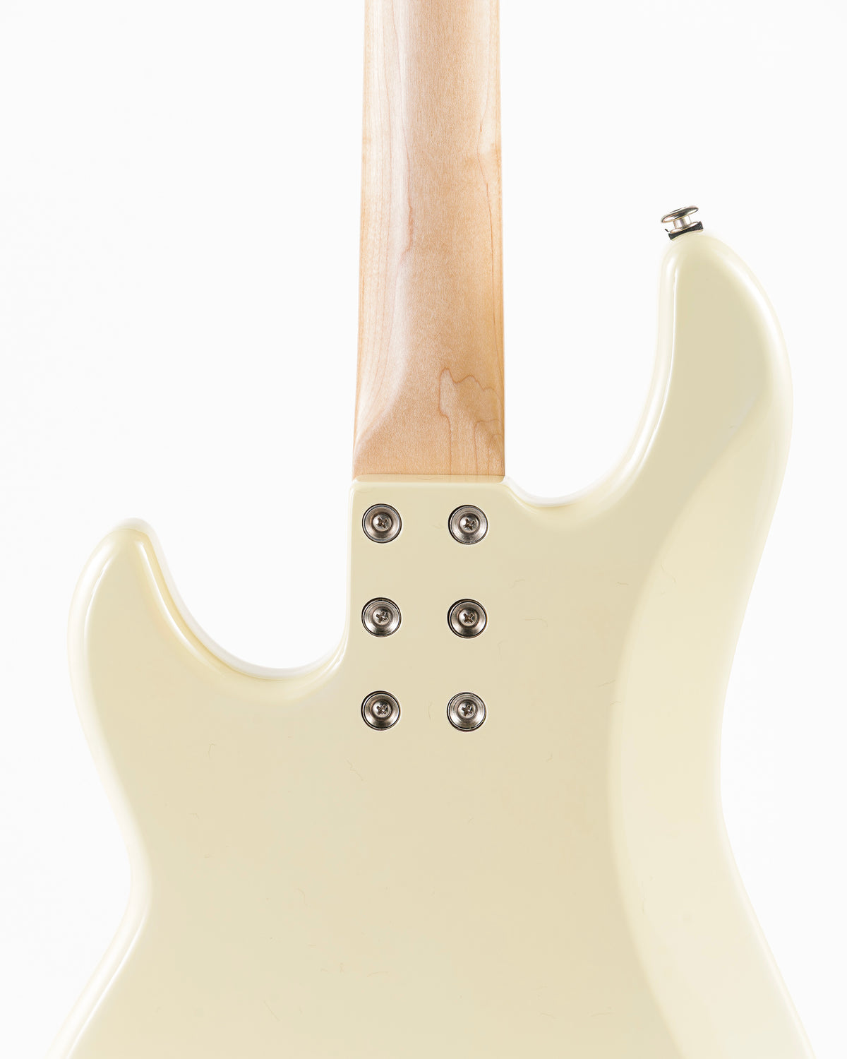 USED 2019 G&L LB-100 Fullerton Deluxe Custom Made Electric Bass - Vintage White