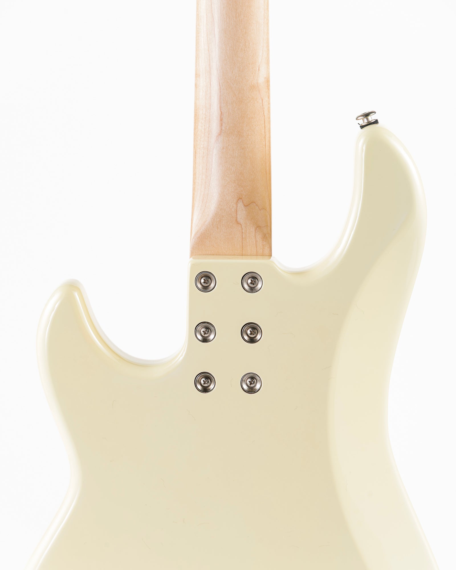 USED 2019 G&L LB-100 Fullerton Deluxe Custom Made Electric Bass - Vintage White