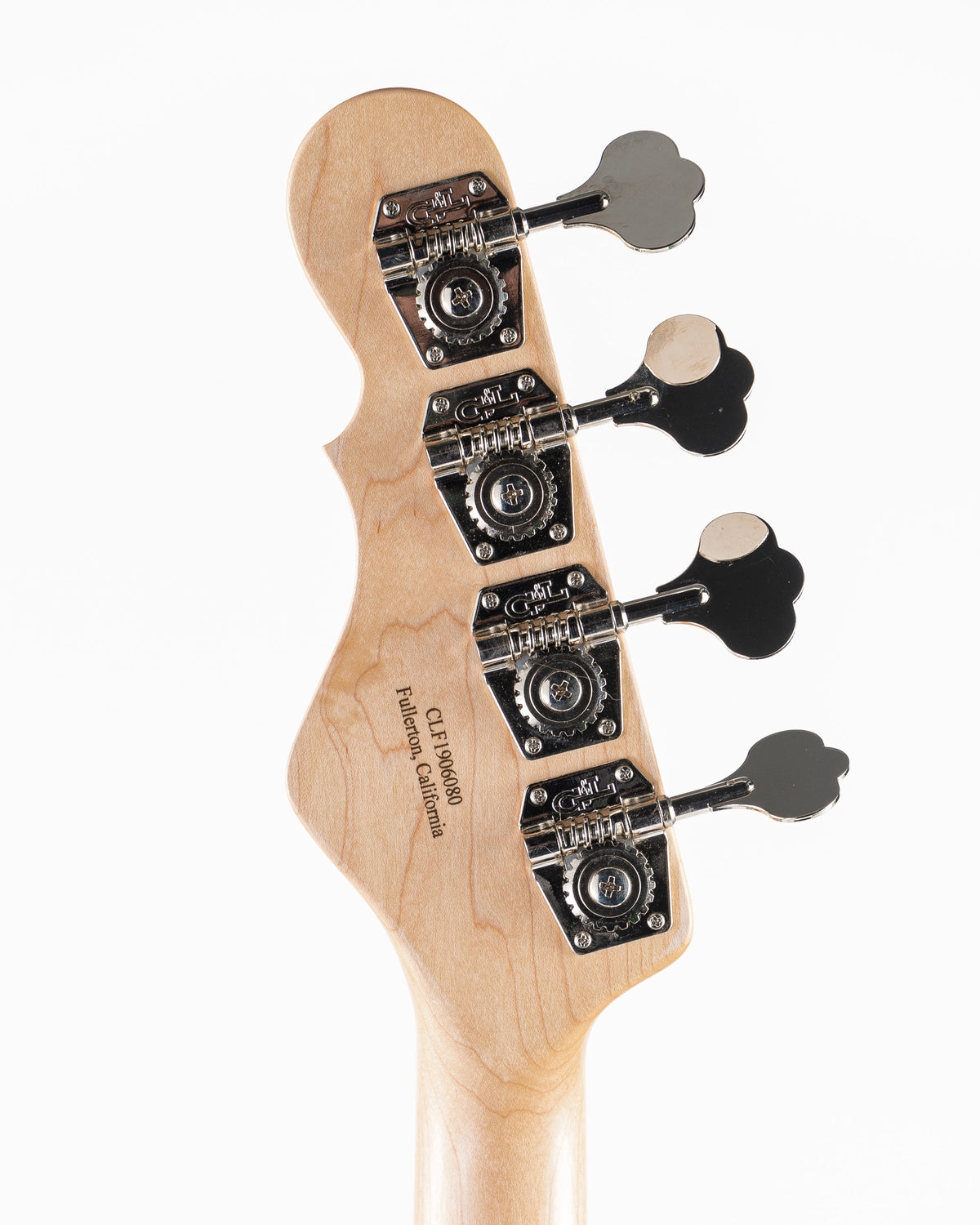 USED 2019 G&L LB-100 Fullerton Deluxe Custom Made Electric Bass - Vintage White