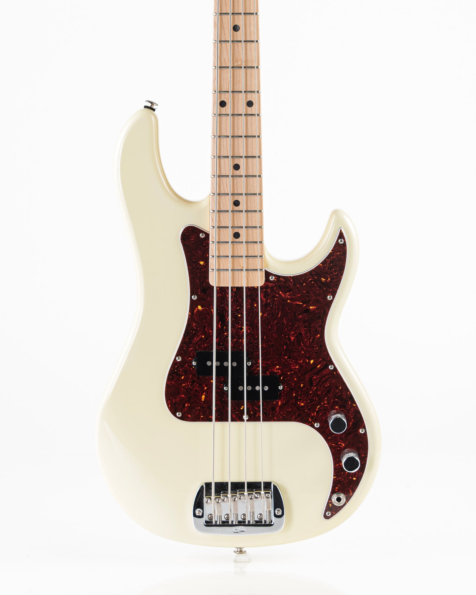 USED 2019 G&L LB-100 Fullerton Deluxe Custom Made Electric Bass - Vintage White