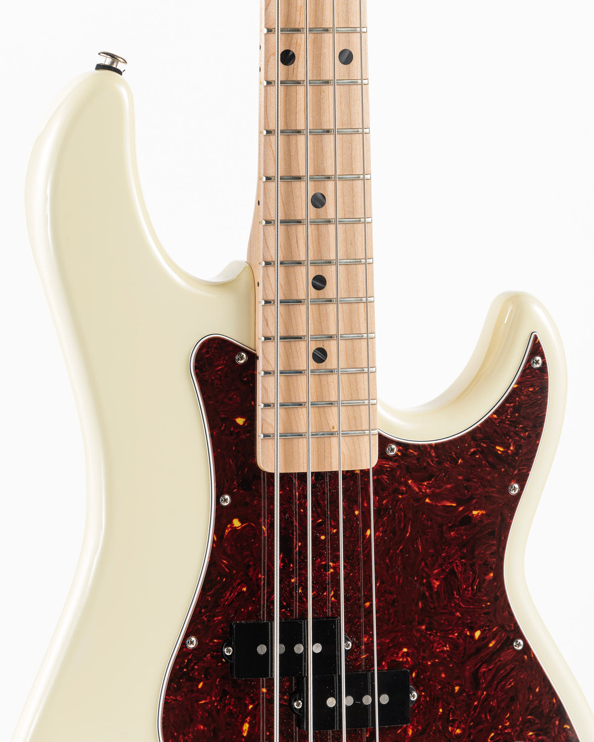 USED 2019 G&L LB-100 Fullerton Deluxe Custom Made Electric Bass - Vintage White