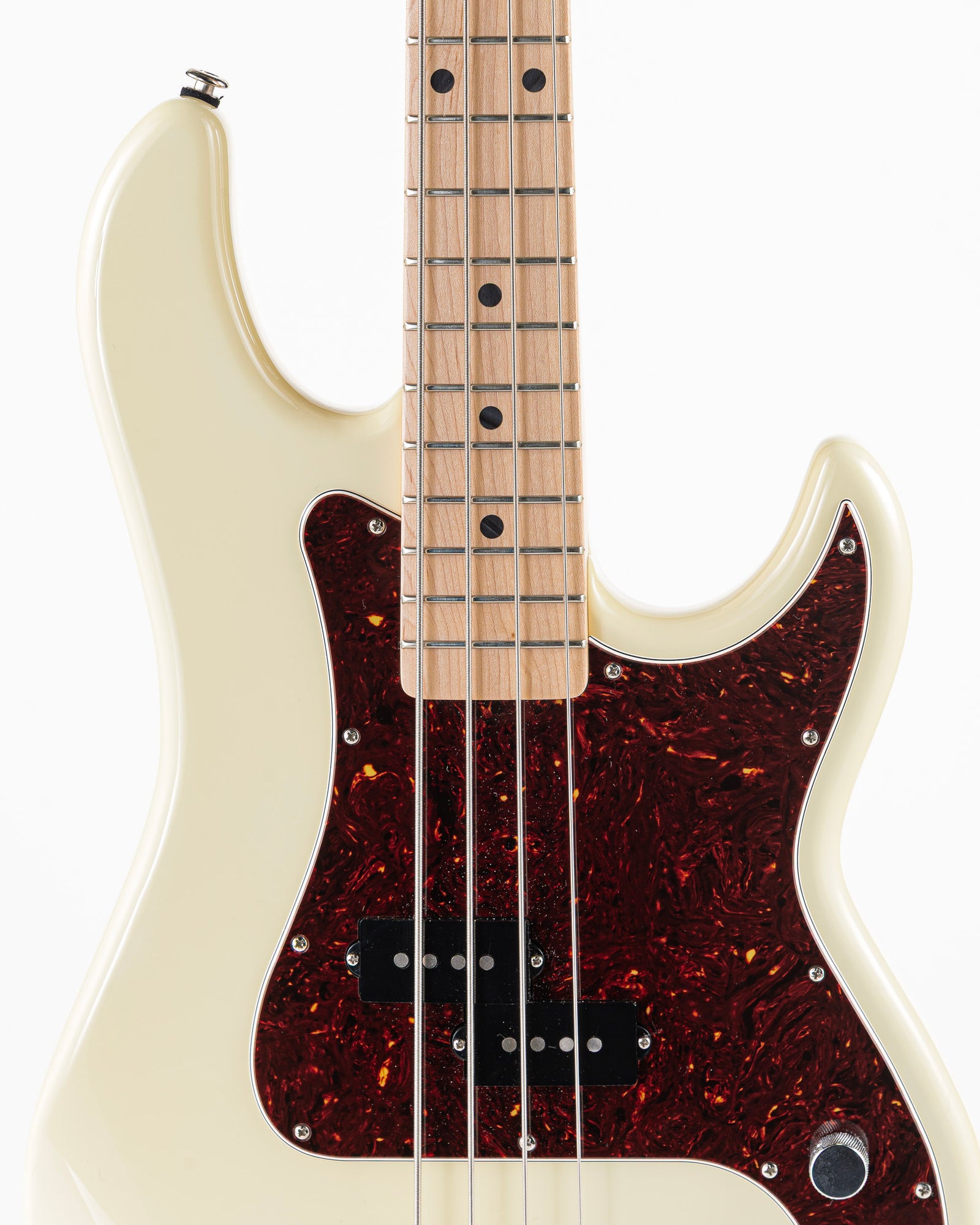 USED 2019 G&L LB-100 Fullerton Deluxe Custom Made Electric Bass - Vintage White