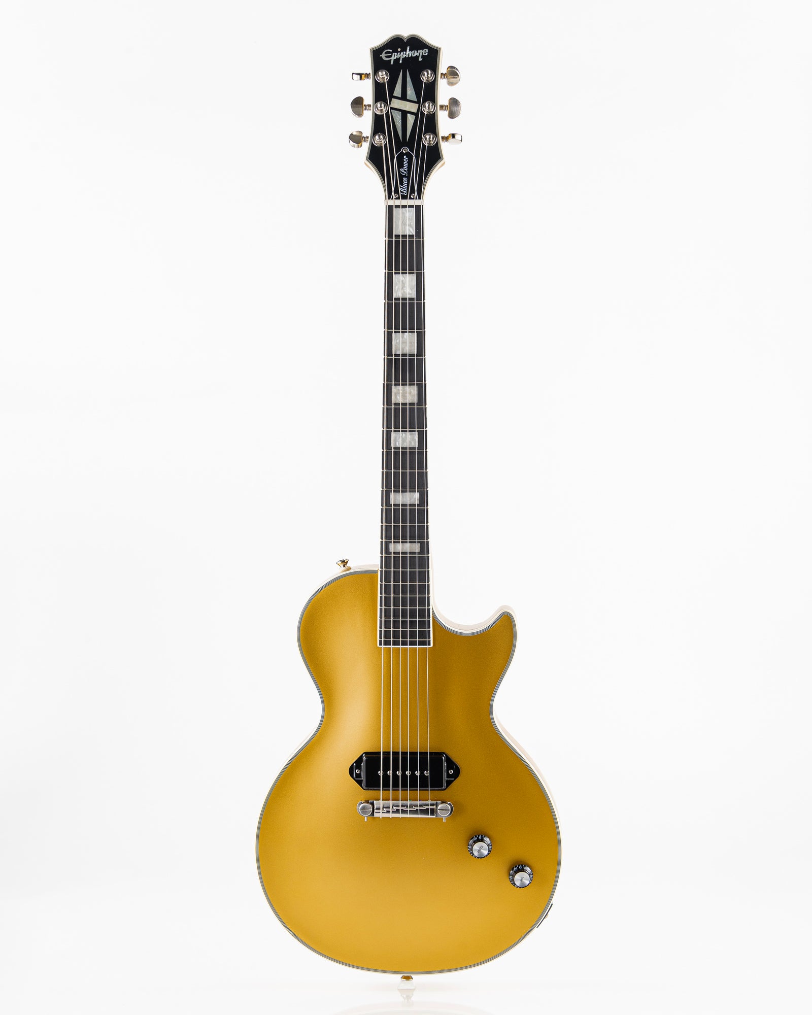 USED 2022 Epiphone Jared James Nichols Signature "Blues Power" Les Paul Custom Electric Guitar - Gold Glory