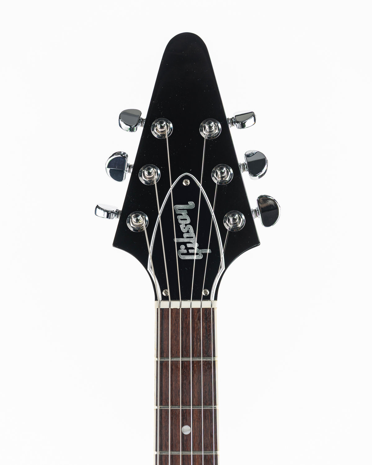 USED 2022 Gibson Flying V 70's Mirror Limited Edition Electric Guitar - Black