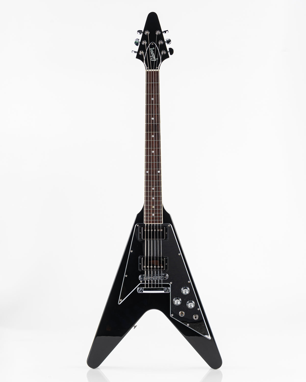 USED 2022 Gibson Flying V 70's Mirror Limited Edition Electric Guitar - Black