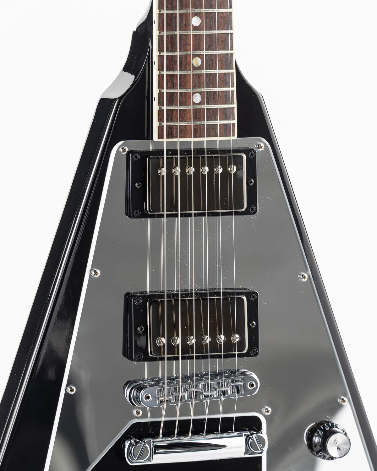 USED 2022 Gibson Flying V 70's Mirror Limited Edition Electric Guitar - Black