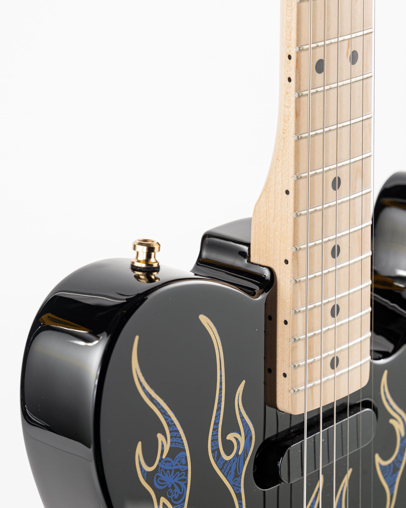 USED 2023 Fender James Burton Signature Telecaster Electric Guitar - Blue Paisley Flames