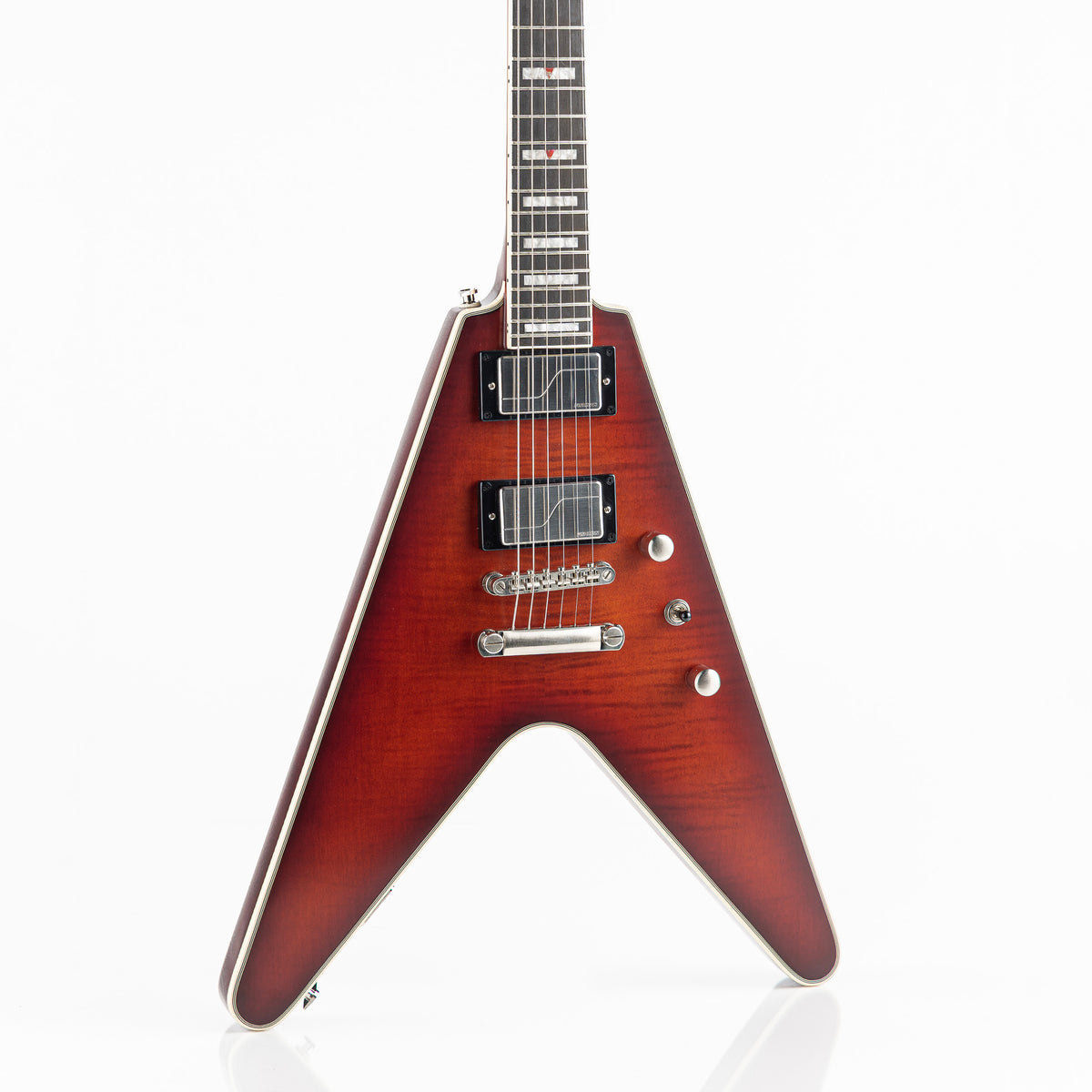 USED 2024 Epiphone Prophecy Flying V Electric Guitar - Aged Bengal Tiger Burst