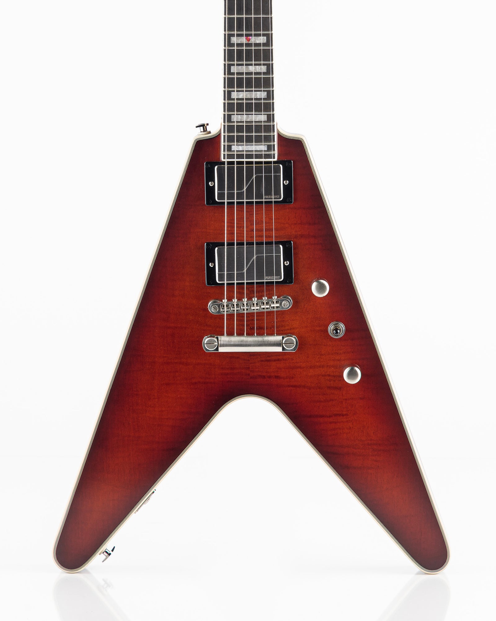 USED 2024 Epiphone Prophecy Flying V Electric Guitar - Aged Bengal Tiger Burst