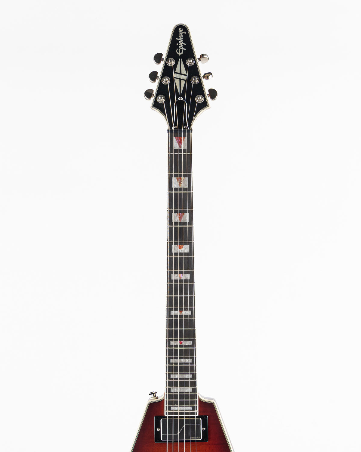 USED 2024 Epiphone Prophecy Flying V Electric Guitar - Aged Bengal Tiger Burst