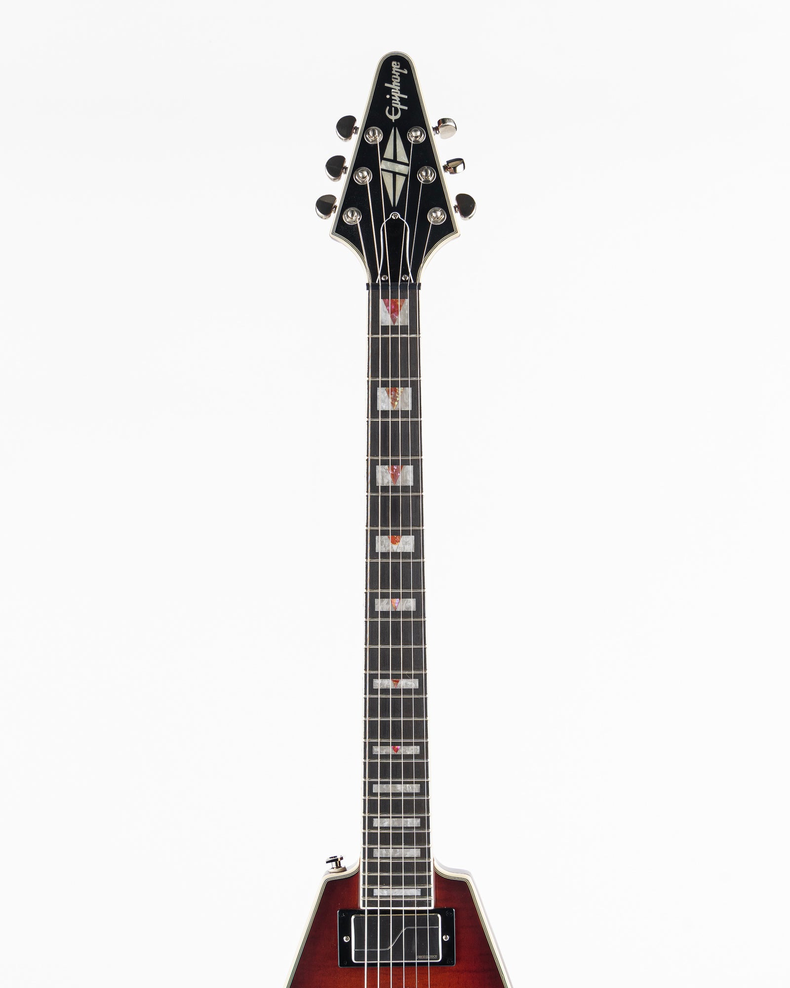 USED 2024 Epiphone Prophecy Flying V Electric Guitar - Aged Bengal Tiger Burst