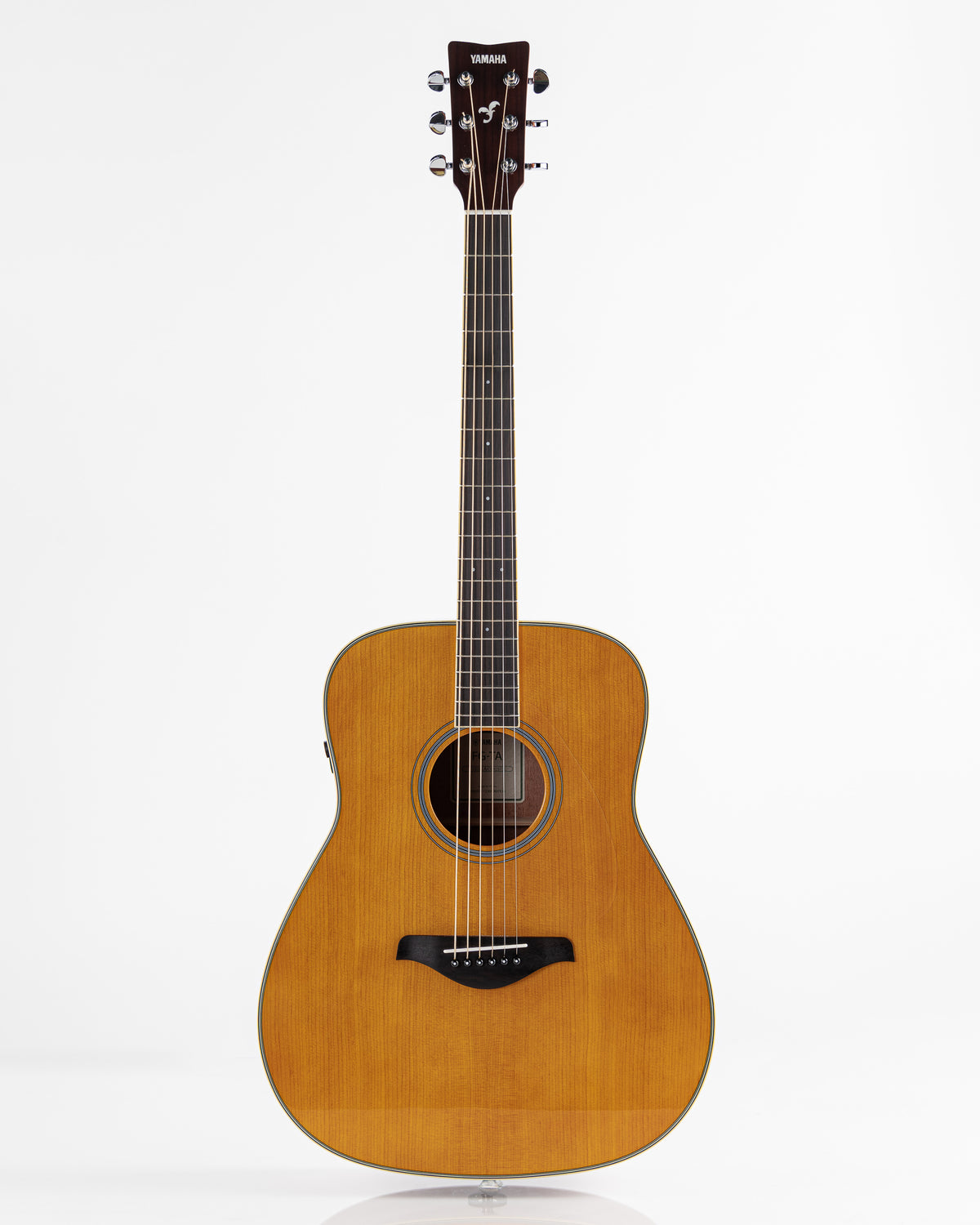 USED 2025 Yamaha FG-TA TransAcoustic Dreadnought Acoustic Electric Guitar - Vintage Tint