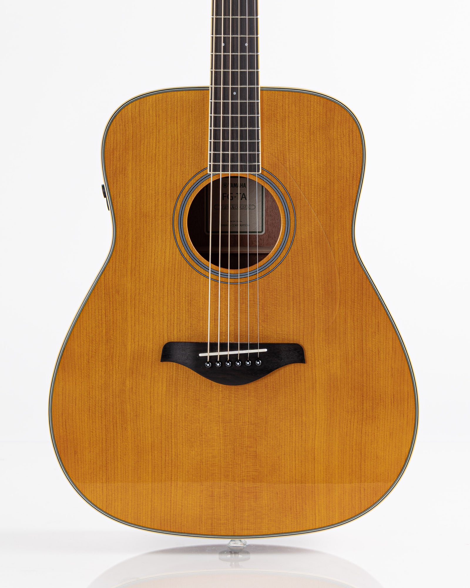 USED 2025 Yamaha FG-TA TransAcoustic Dreadnought Acoustic Electric Guitar - Vintage Tint