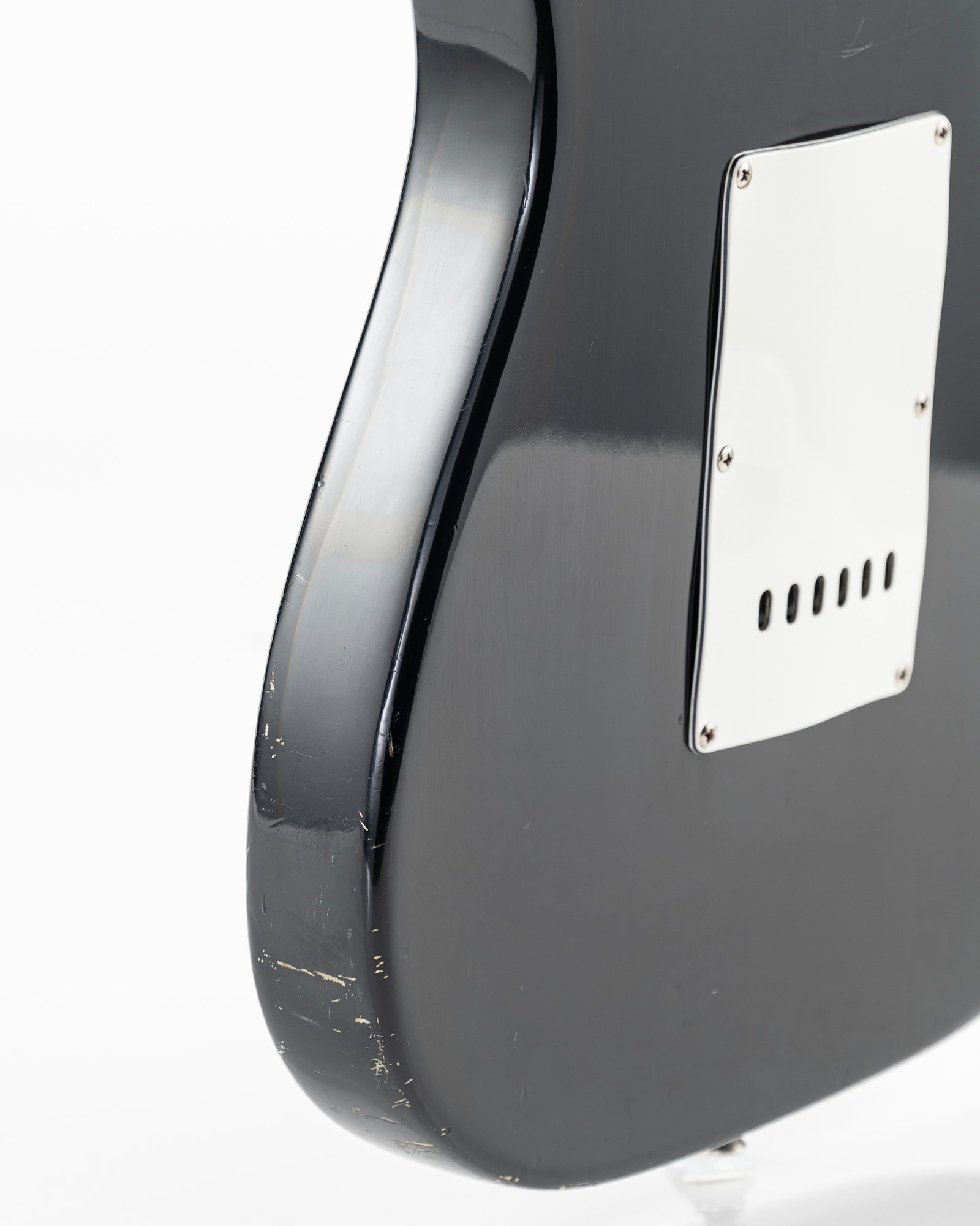 USED 90's Lotus Stratocaster Copy Electric Guitar - Black Gloss