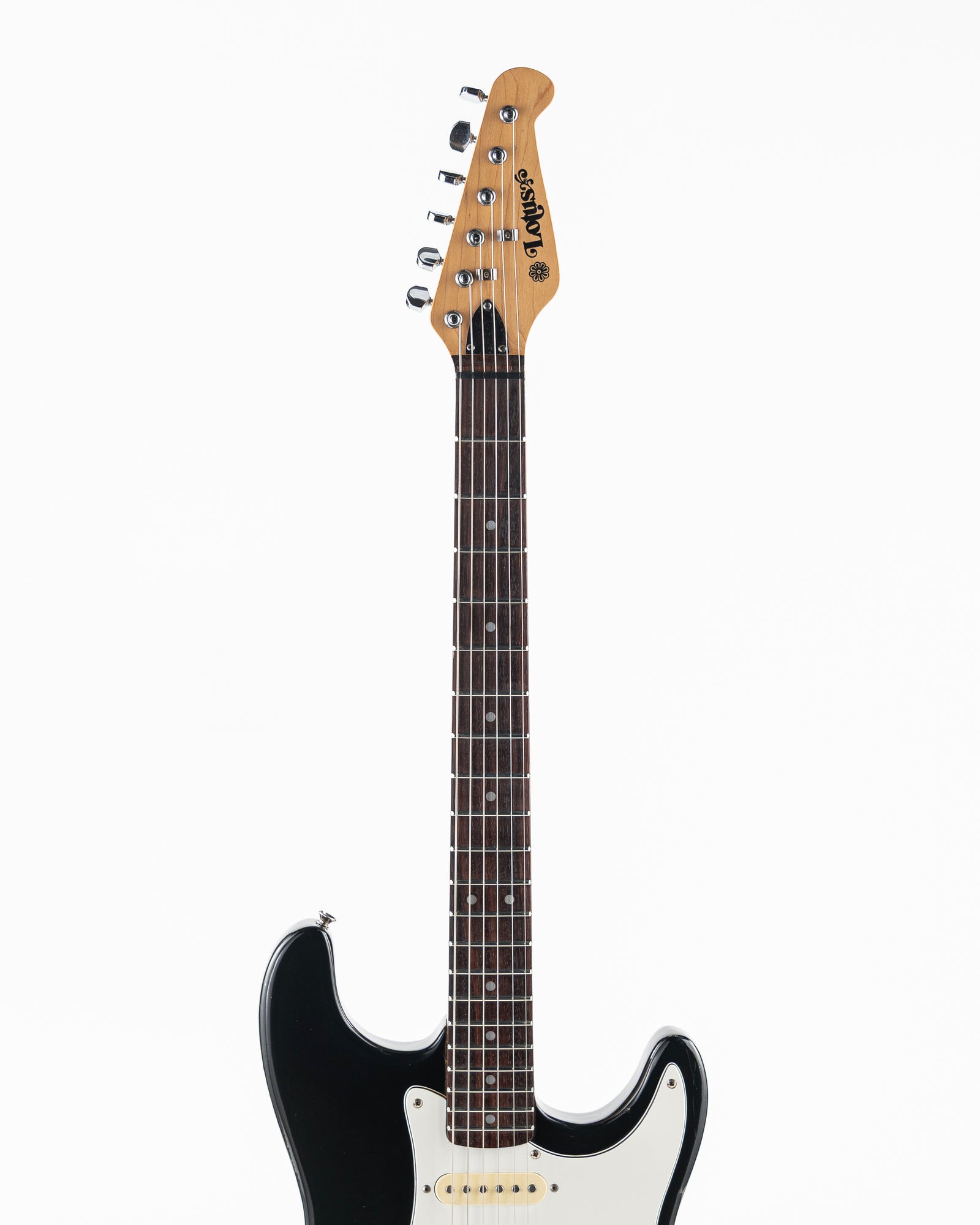 USED 90's Lotus Stratocaster Copy Electric Guitar - Black Gloss