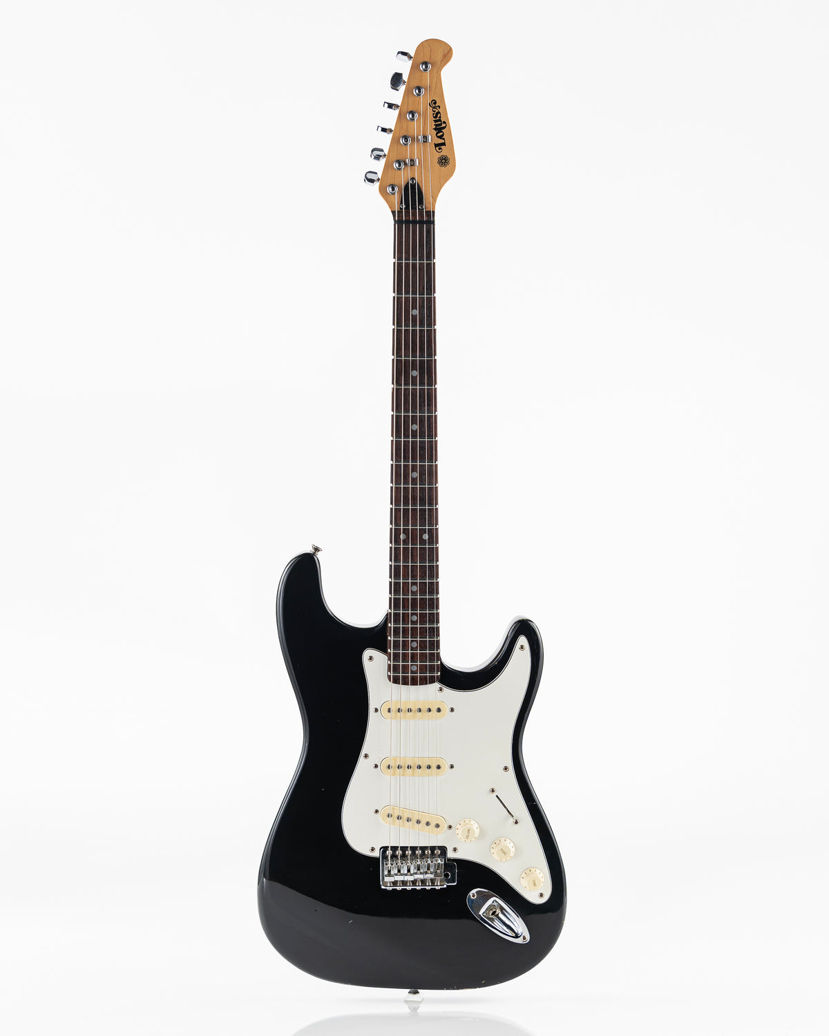 USED 90's Lotus Stratocaster Copy Electric Guitar - Black Gloss