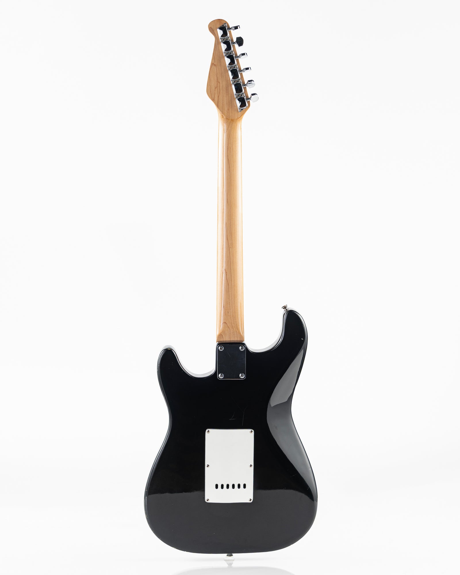USED 90's Lotus Stratocaster Copy Electric Guitar - Black Gloss