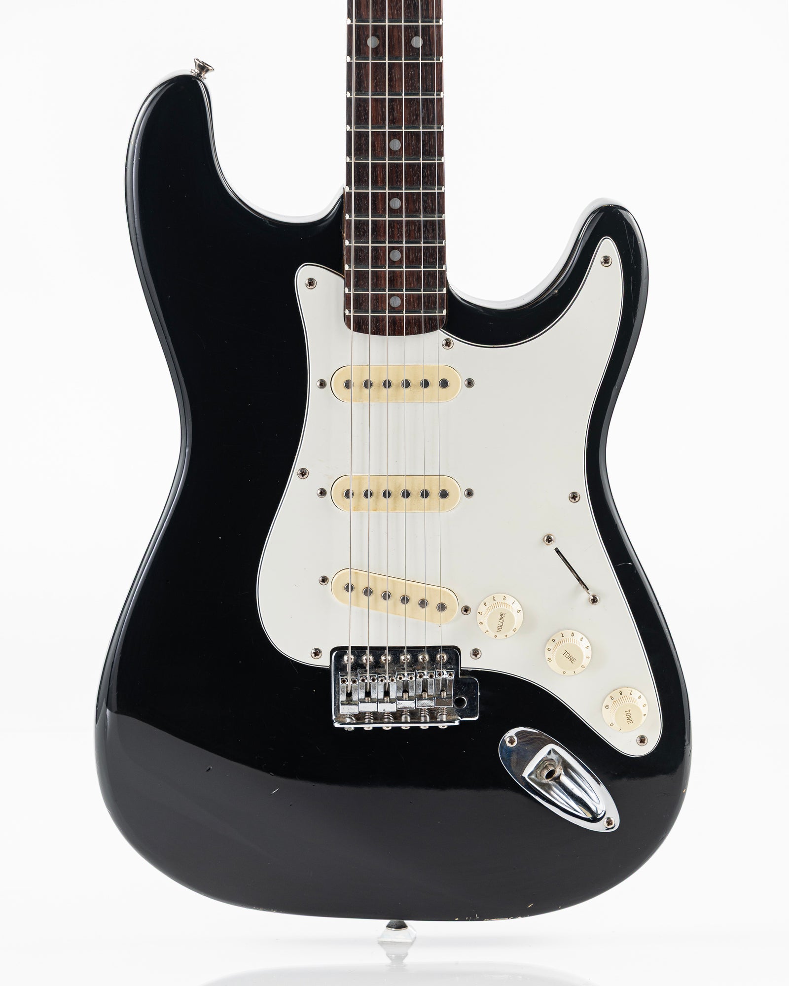 USED 90's Lotus Stratocaster Copy Electric Guitar - Black Gloss