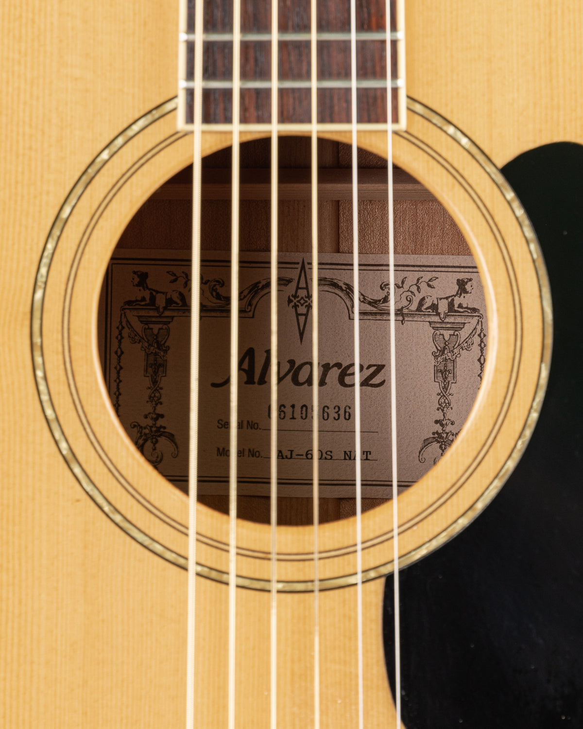 USED Alvarez AJ60S Jumbo Acoustic Guitar - Natural