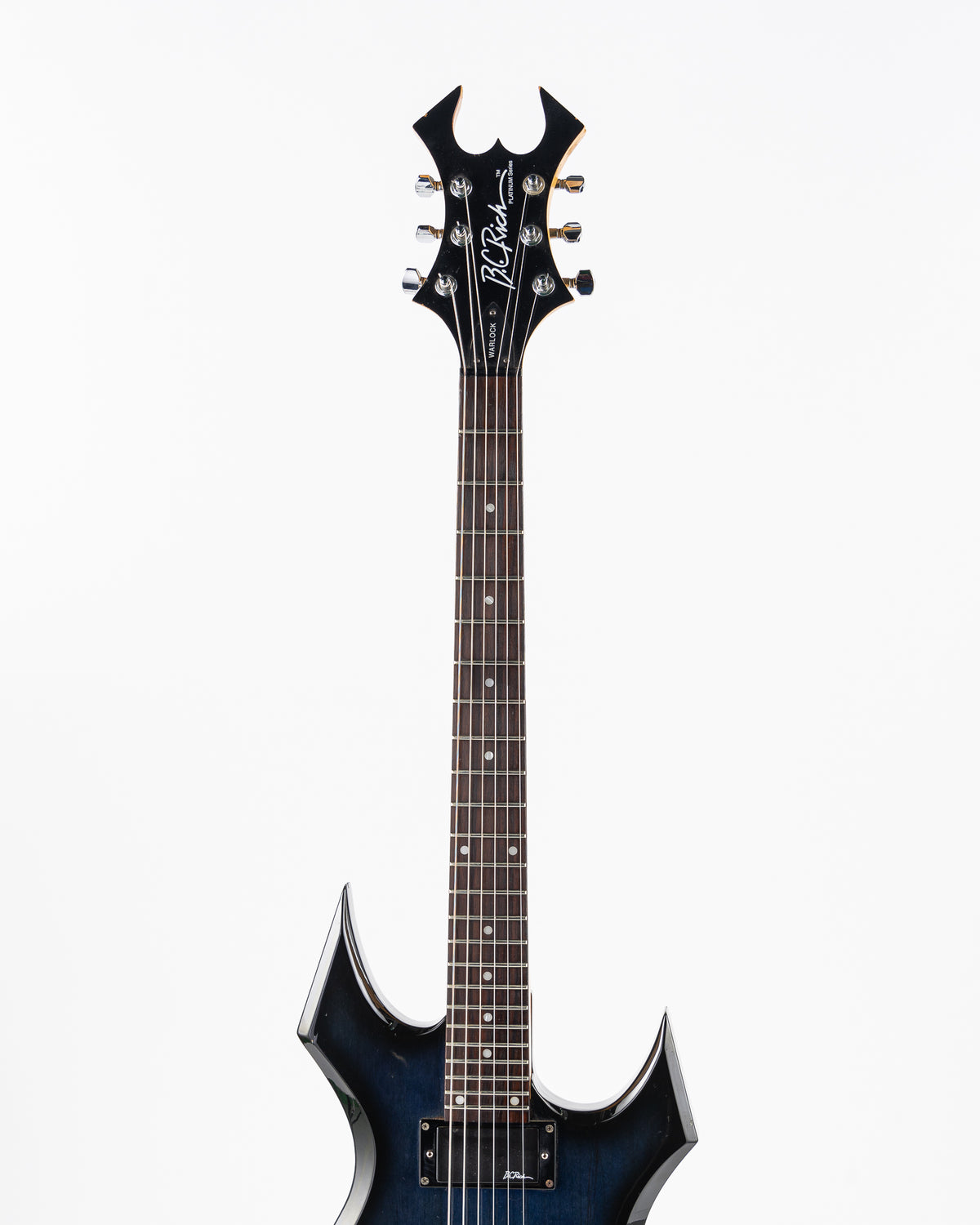 USED BC Rich Warlock Platinum Series Electric Guitar - Blue Burst