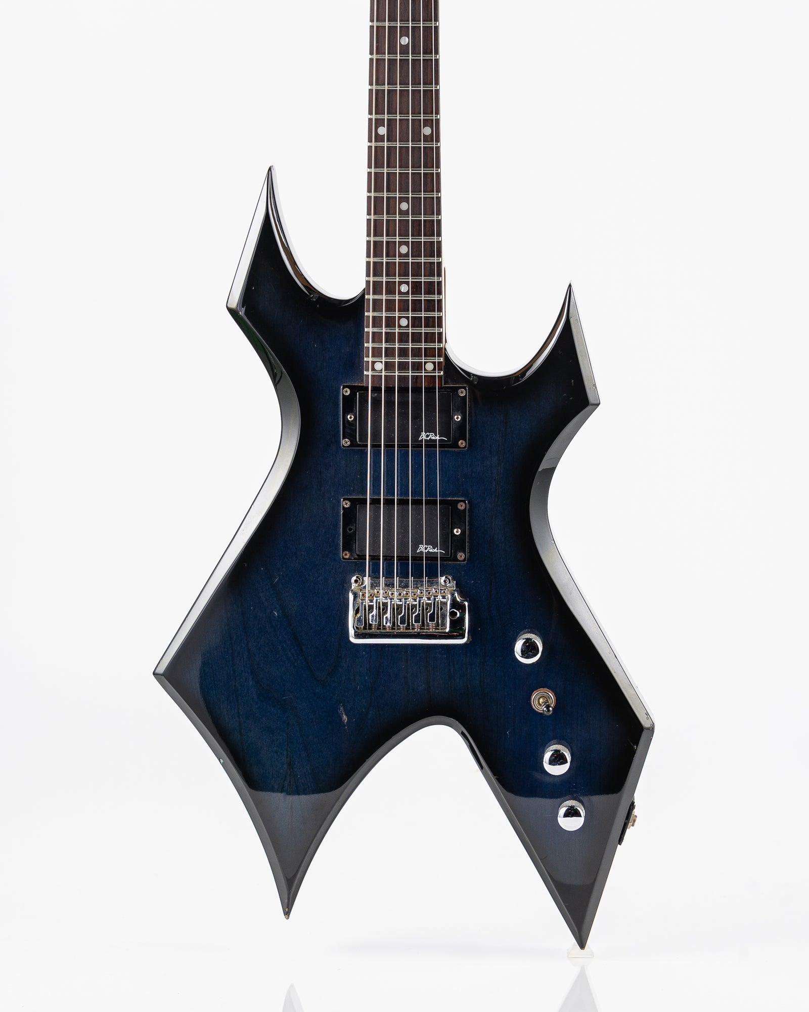 USED BC Rich Warlock Platinum Series Electric Guitar - Blue Burst