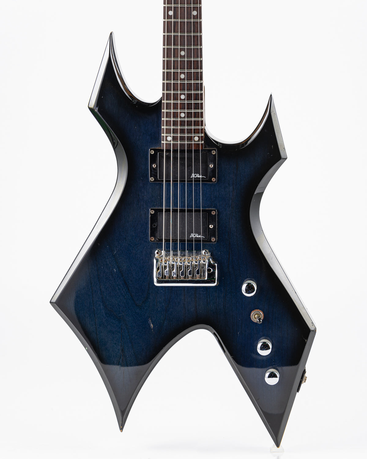 USED BC Rich Warlock Platinum Series Electric Guitar - Blue Burst