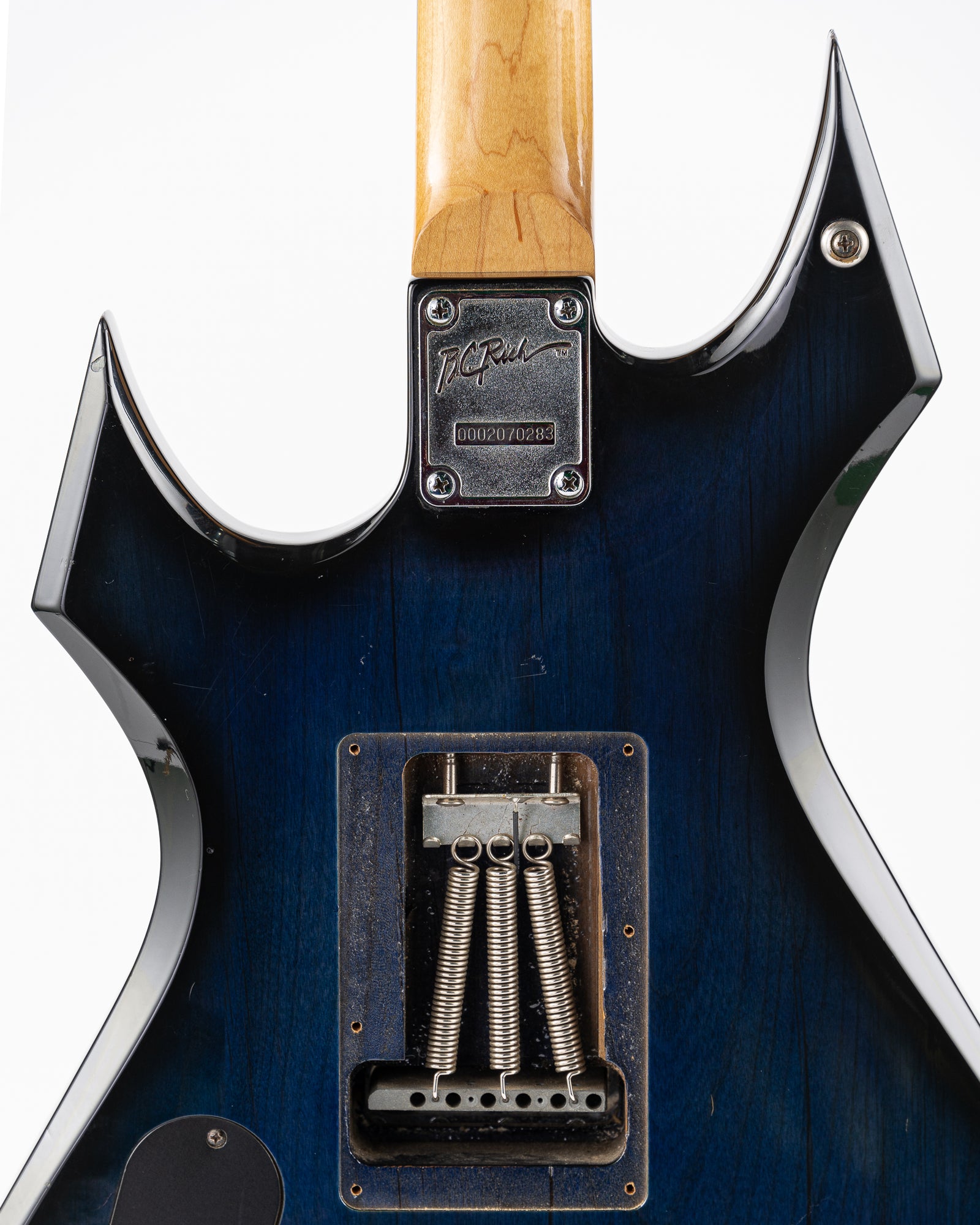 USED BC Rich Warlock Platinum Series Electric Guitar - Blue Burst