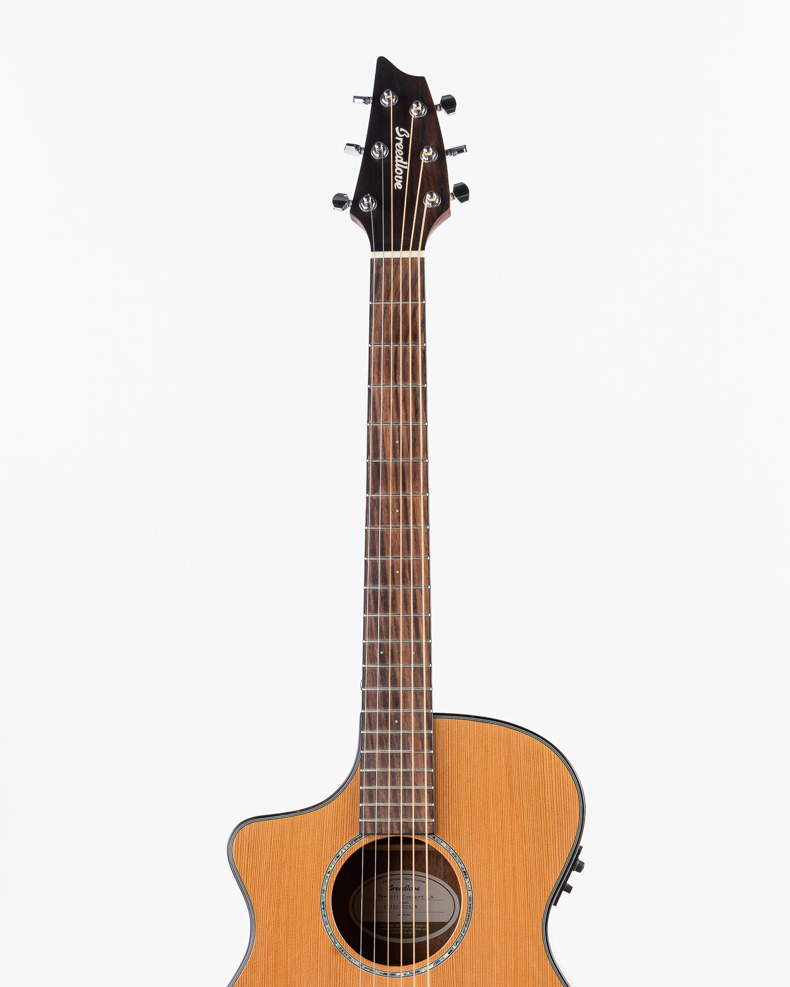 USED Breedlove Pursuit Concert Left Handed Acoustic Electric Guitar - Natural