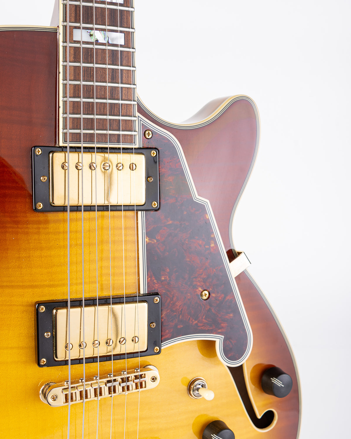 USED D'Angelico Excel SS Semi-Hollow Electric Guitar- Iced Tea w/HSC