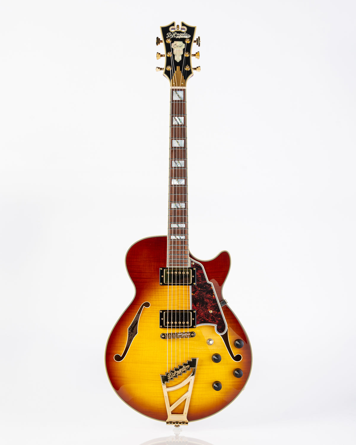 USED D'Angelico Excel SS Semi-Hollow Electric Guitar- Iced Tea w/HSC