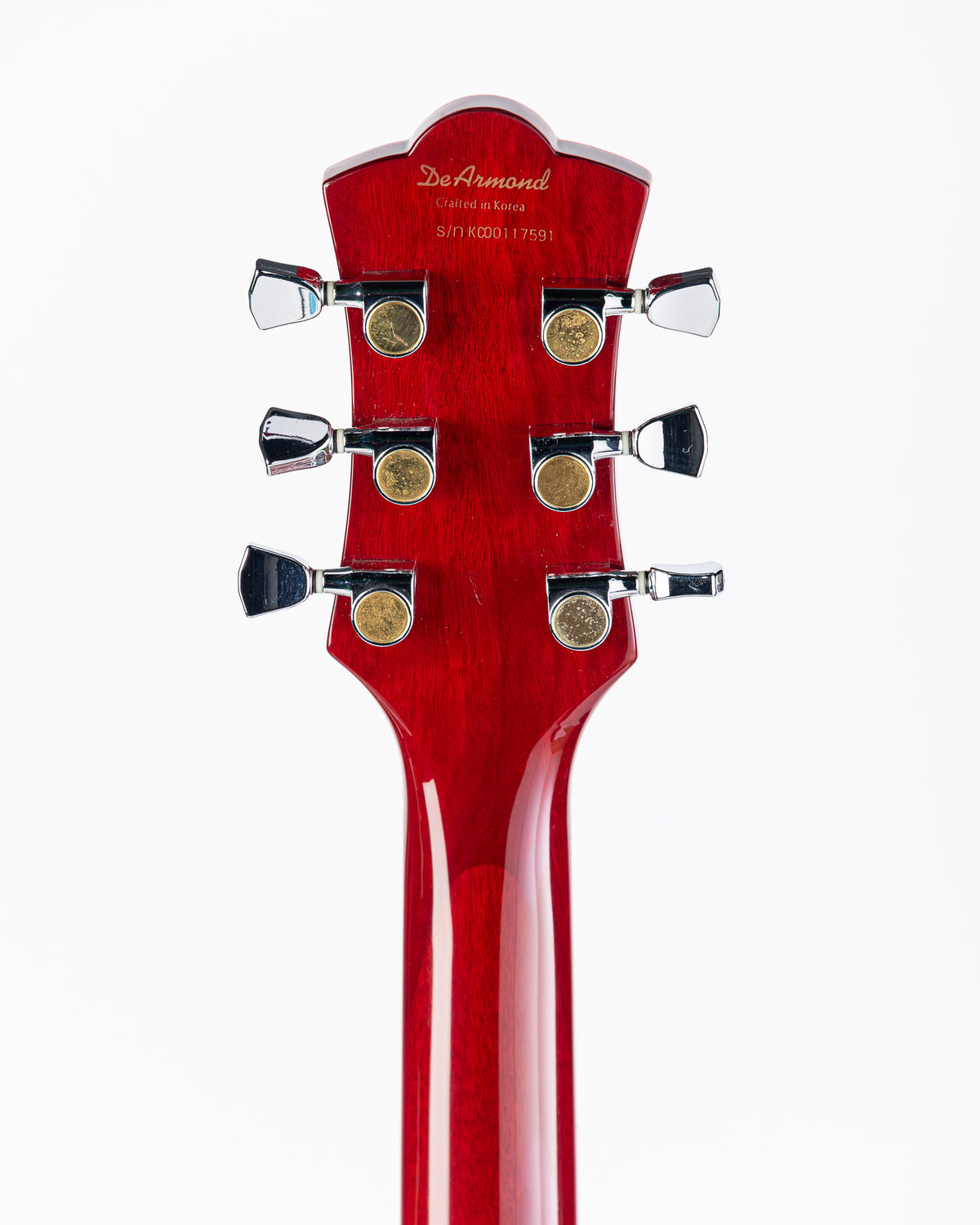 USED DeArmond M-72 Bluesbird Electric Guitar - Red with Original Hardshell Case