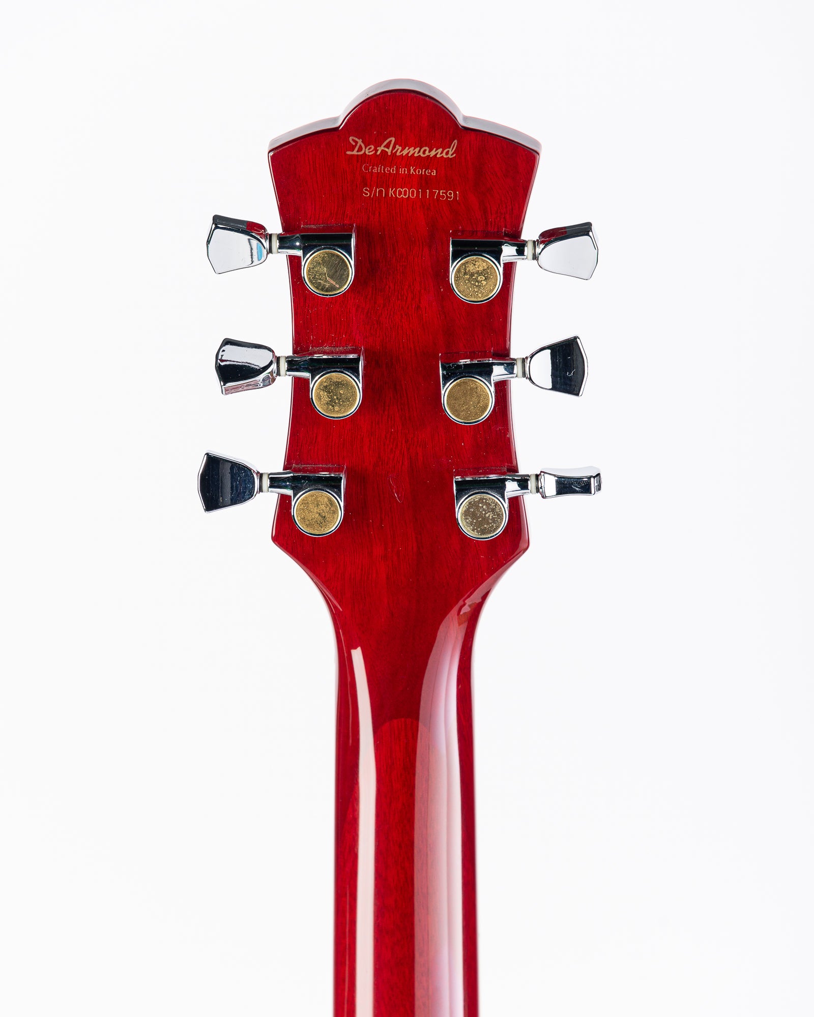 USED DeArmond M-72 Bluesbird Electric Guitar - Red with Original Hardshell Case